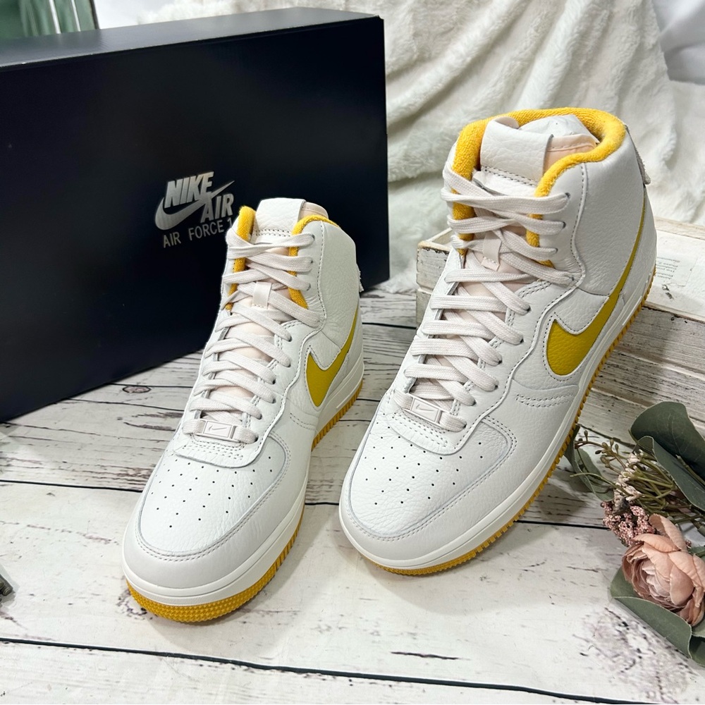Nike Air Force 1 SCLPT DC3590 001 Phantom/Yellow Ochre-Sail sneakers New in box - Picture 2 of 8